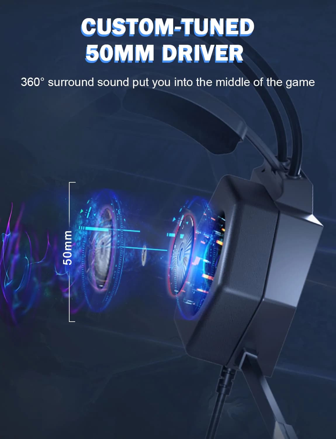 هدست گیمینگ اونیکوما RGB Onikuma X20 Noise Cancelling — تصویر ۵