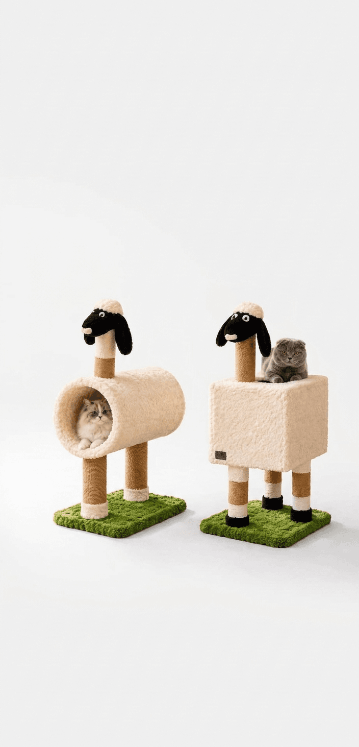 اسکرچر و جای خواب گربه مدل ببعی — تصویر ۲