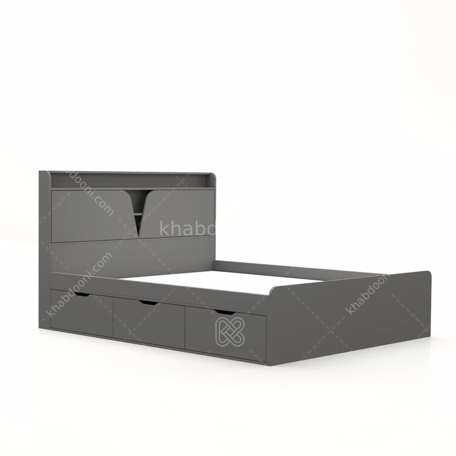 تخت خواب دو نفره شیوا سه کشو — تصویر ۷