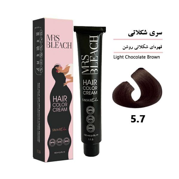 رنگ مو میس بلیچ قهوه‌ای شکلاتی روشن شماره 5.7