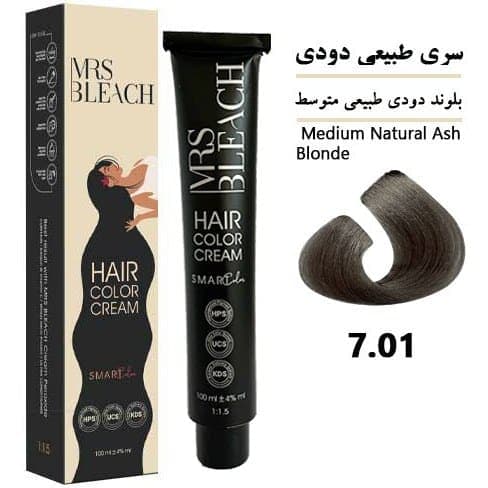 رنگ مو میس بلیچ بلوند دودی طبیعی متوسط شماره 7.01