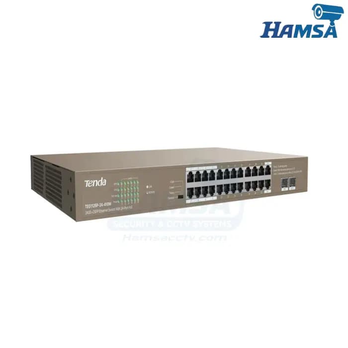 سوییچ شبکه 24 پورت تندا مدل TEG1126P-24-410W — تصویر ۲