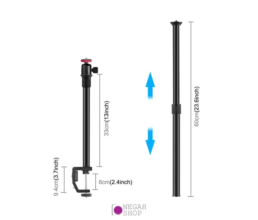 پایه اتصال دوربین و تجهیزات Puluz C Clamp PU3064B — تصویر ۳