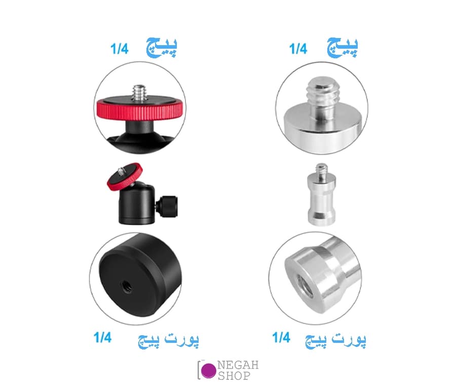 پایه اتصال دوربین و تجهیزات Puluz C Clamp PU3064B — تصویر ۷