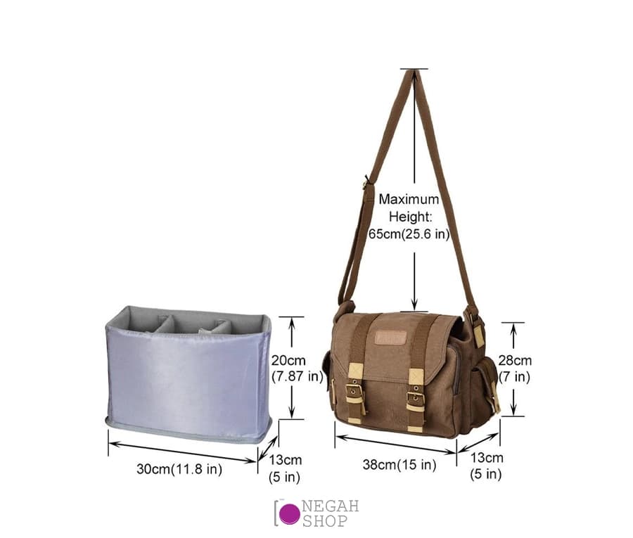 کیف شانه آویز دوربین Caden F1 — تصویر ۷