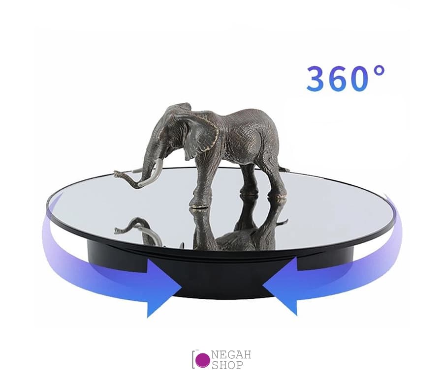 میز گردان عکاسی 360 درجه دارای آینه — تصویر ۲