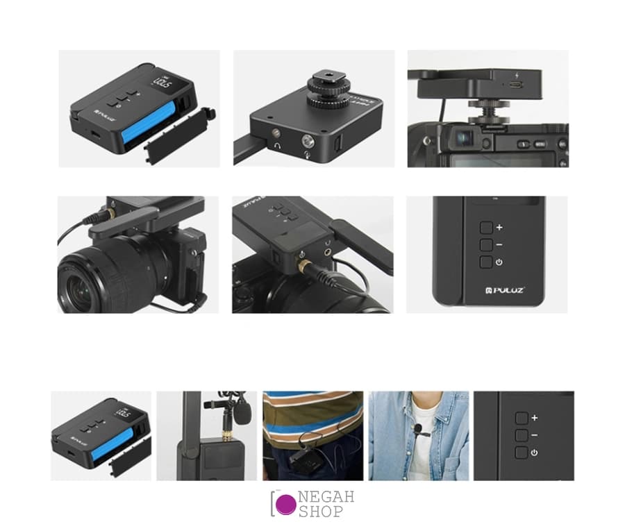 میکروفون بی سیم Puluz PU617B KT-W3 — تصویر ۳