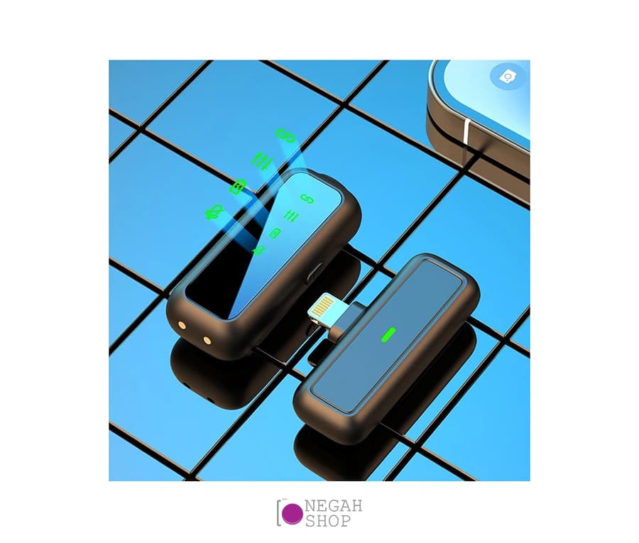میکروفون بی سیم تک کاناله Zomei Lightning — تصویر ۶