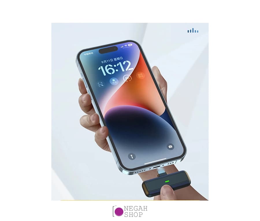 میکروفون بی سیم تک کاناله Zomei Lightning — تصویر ۸