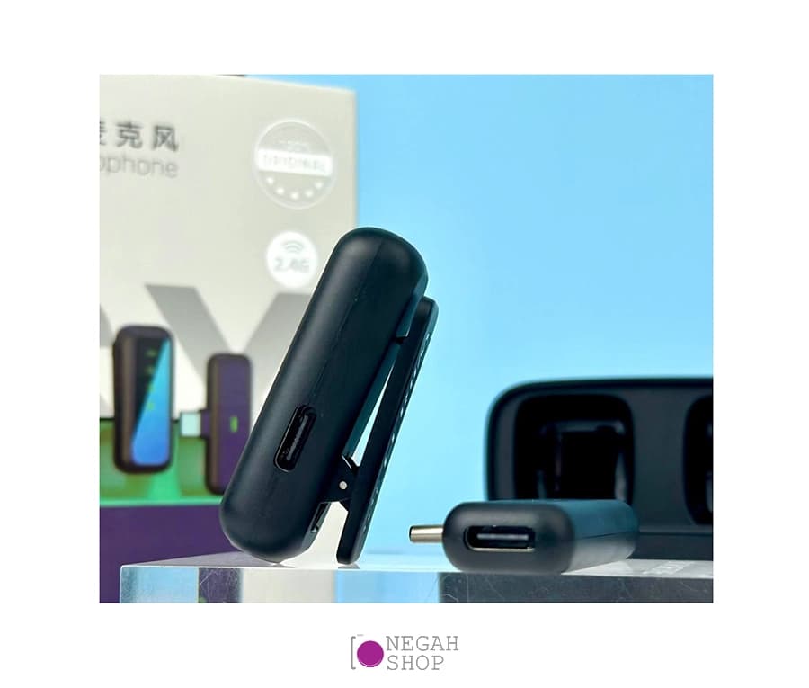 میکروفون بی سیم تک کاناله Zomei Type C — تصویر ۷