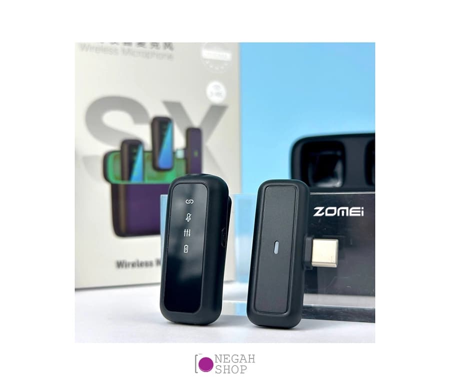 میکروفون بی سیم تک کاناله Zomei Type C — تصویر ۸