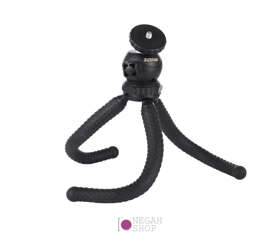 سه پایه گوریلا زومی مدل Zomei 25cm منعطف و قابل حمل مناسب موبایل، GoPro و دوربین کامپکت — تصویر ۳