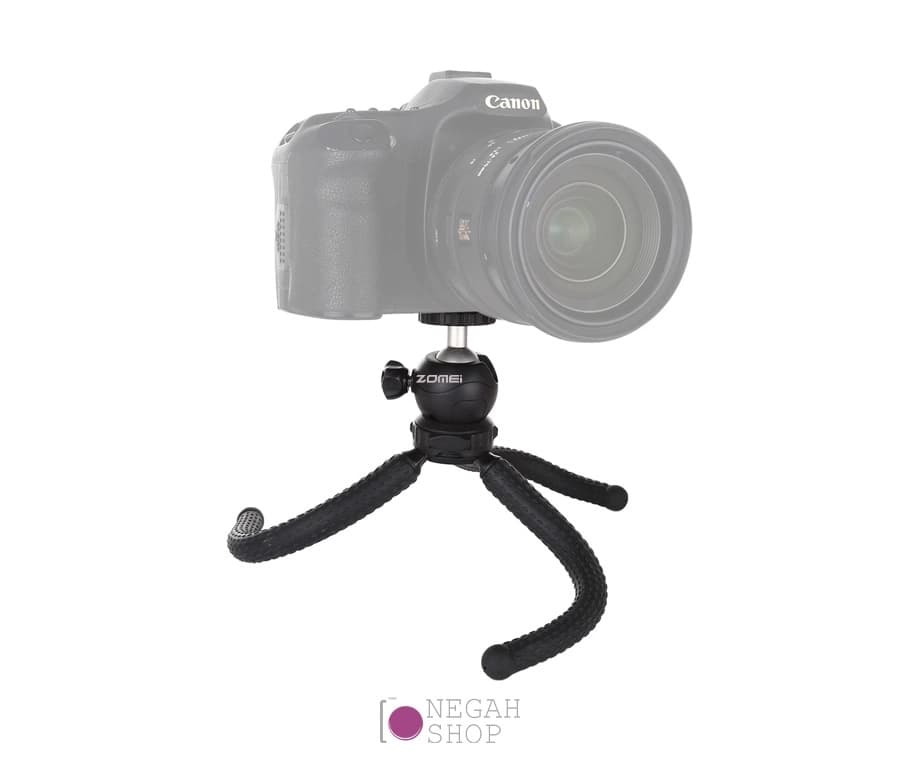 سه پایه گوریلا زومی مدل Zomei 25cm منعطف و قابل حمل مناسب موبایل، GoPro و دوربین کامپکت — تصویر ۶