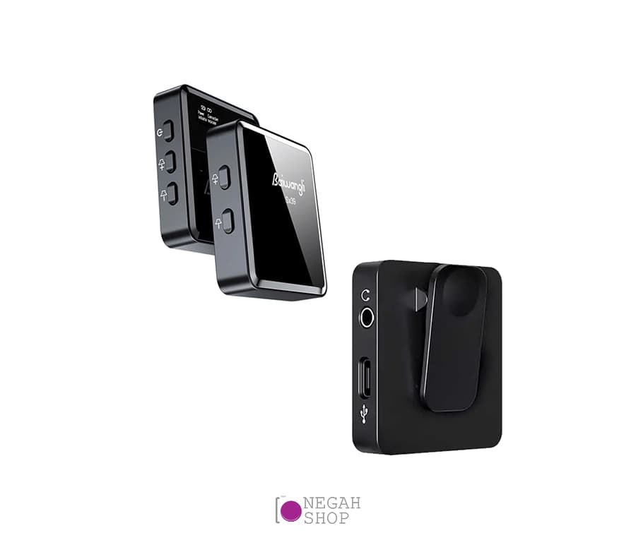 میکروفون بی سیم دو کاناله Baiwangli SX39 Type C — تصویر ۲