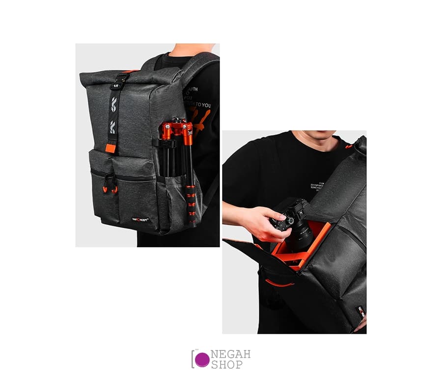 کیف کوله پشتی دوربین K&F 13.096V1 — تصویر ۸