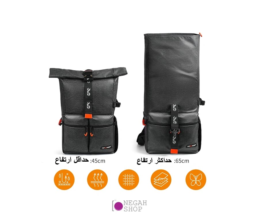 کیف کوله پشتی دوربین K&F 13.096V1 — تصویر ۷