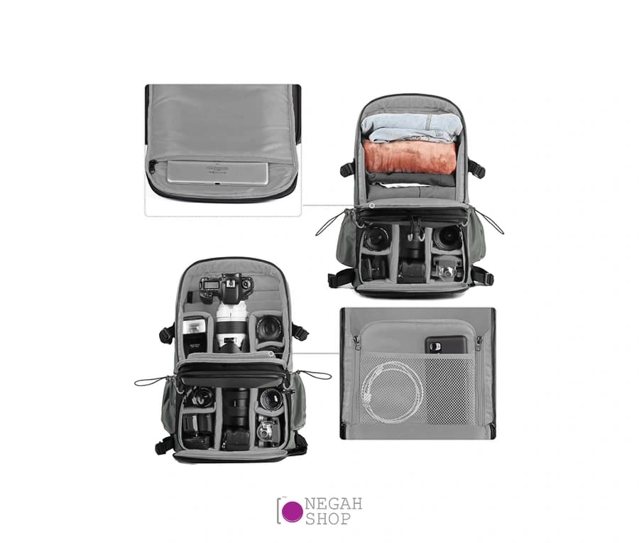 کیف کوله پشتی دوربین K&F 13.107 — تصویر ۶
