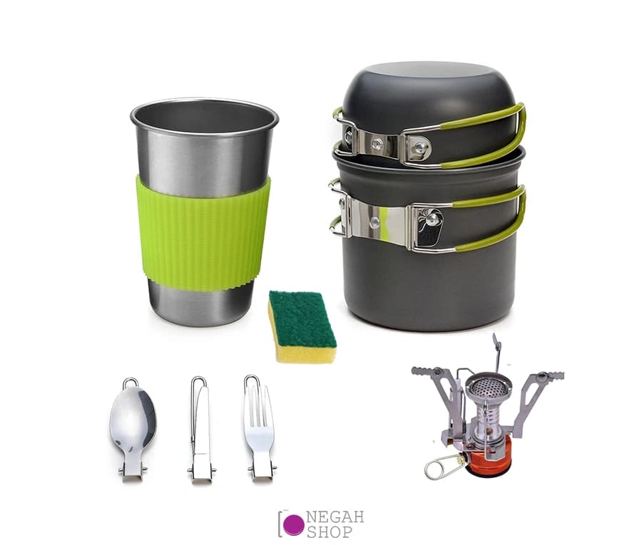 ست آشپزی کمپینگ به همراه لیوان DS-101