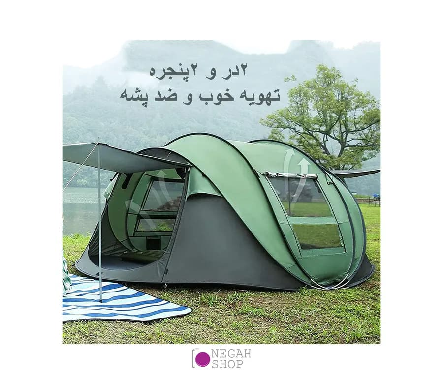 چادر کمپینگ Hewolf سایز بزرگ — تصویر ۴