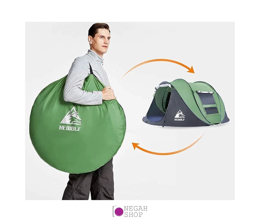 چادر کمپینگ Hewolf سایز بزرگ — تصویر ۳