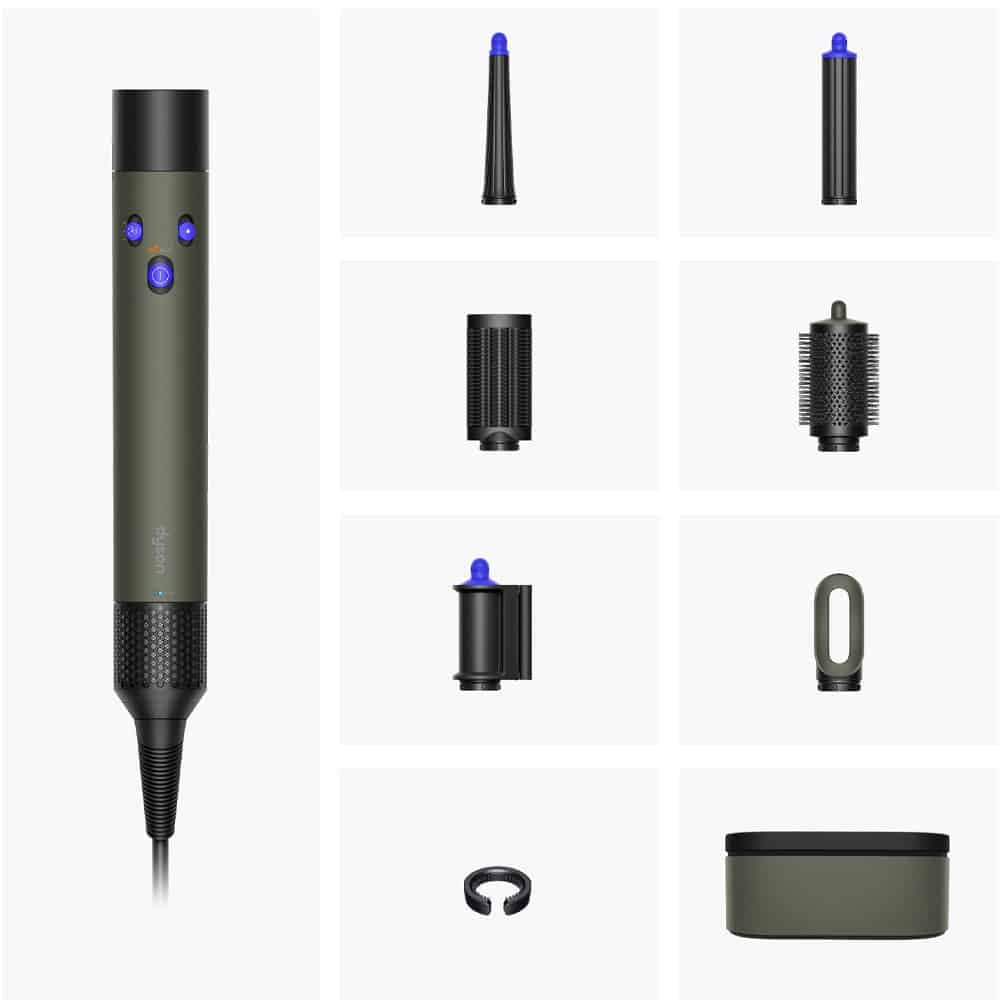 حالت دهنده مو دایسون مدل Dyson Airwrap i.d. Multi-Styler and Dryer Straight+Wavy HS08 (Ceramic Khaki سرامیک خاکی) — تصویر ۴
