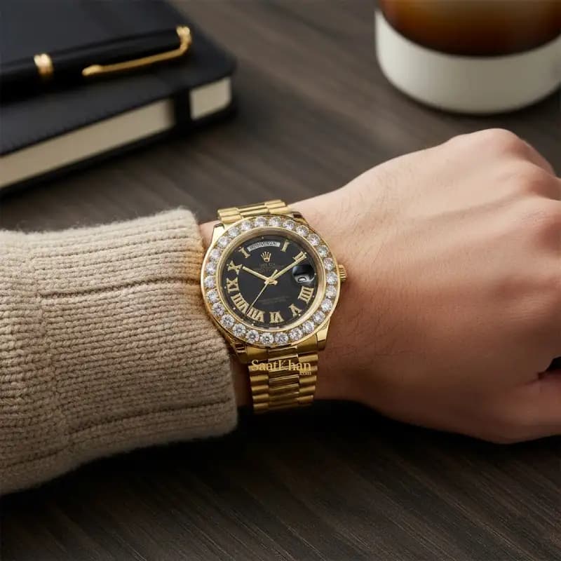 ساعت مردانه رولکس دی دیت اتوماتیک ROLEX DAY-DATE RM095 — تصویر ۲