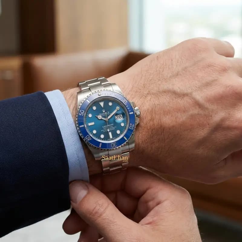 ساعت مردانه رولکس ساب مارینر اتوماتیک ROLEX SUBMARINER RM094 — تصویر ۲