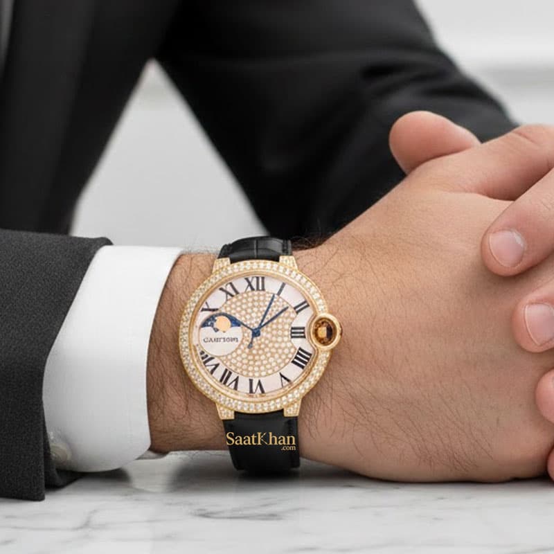 ساعت مردانه کارتیه بالن بلو کوارتز CARTIER BALLON BLEU CM015 — تصویر ۲