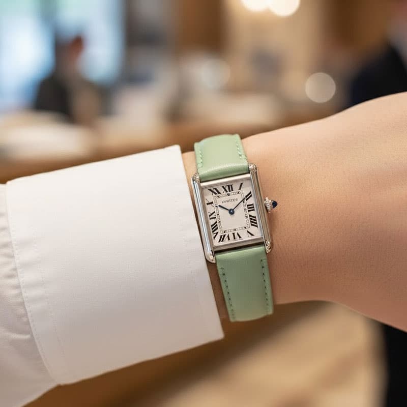 ساعت زنانه کارتیه تانک سولو کوارتز CARTIER TANK SOLO CL019 — تصویر ۲