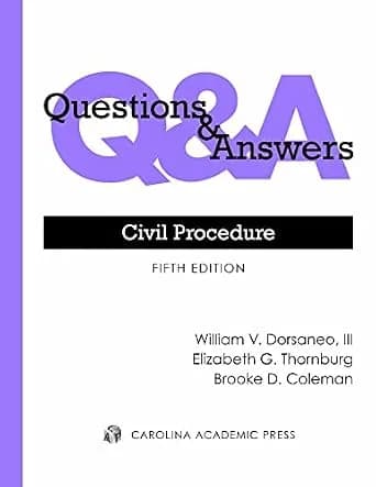 و دانلود نسخه کامل کتاب زبان اصلی Questions & Answers: Civil Procedure, Fifth Edition | دانلود کتاب خارجی