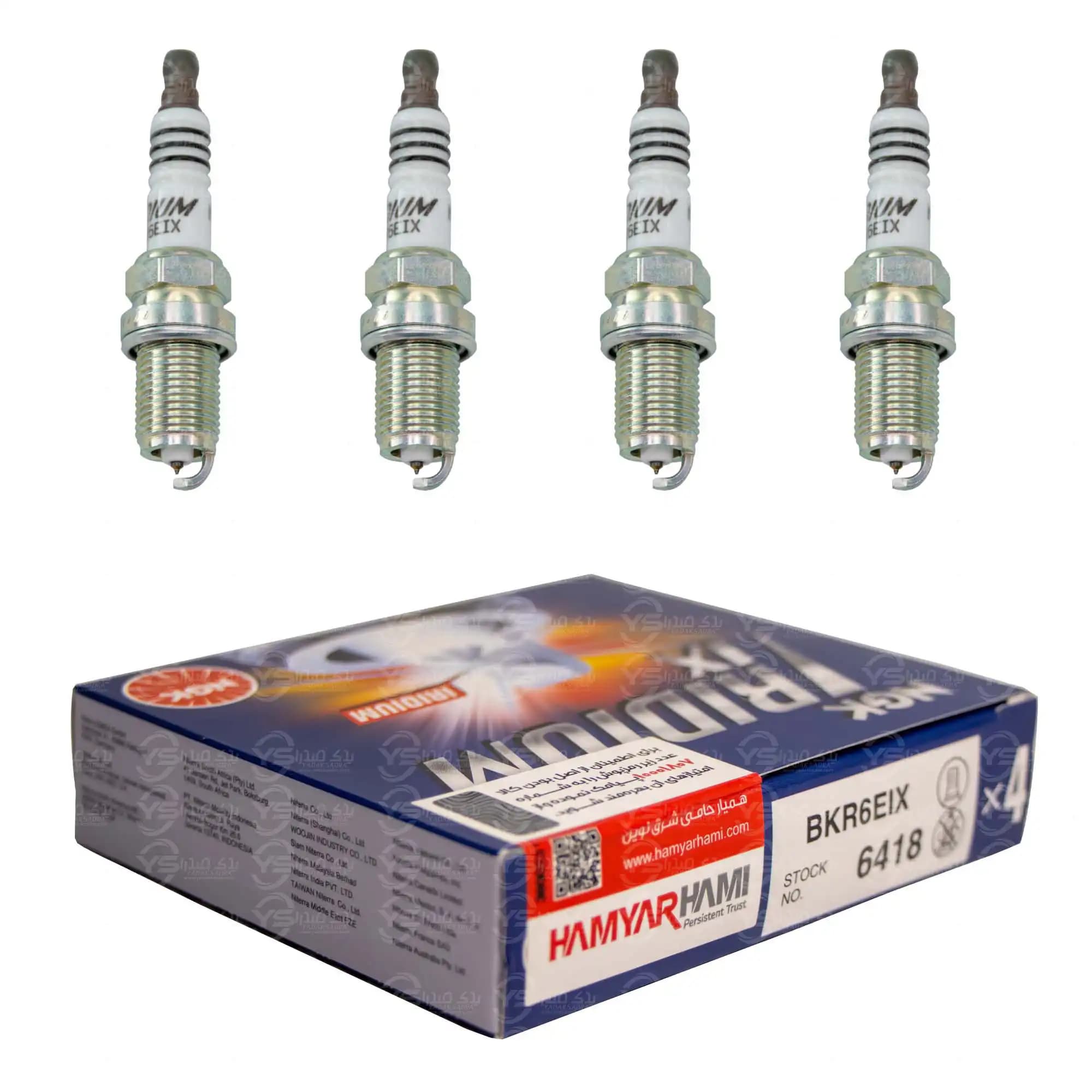 شمع سوزنی پایه کوتاه ایریدیوم ان جی کی BKR6EIX 6418