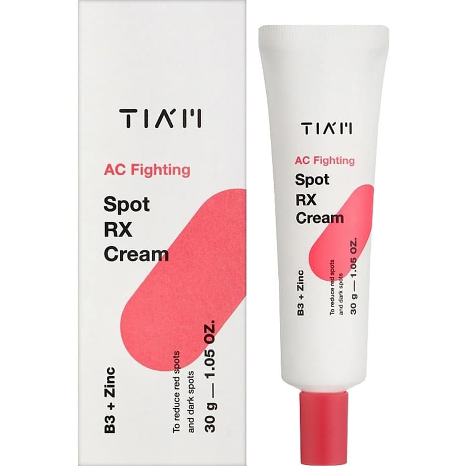 کرم نقطه‌ای ضدلک و ضد جوش تیام مدل AC Fighting Spot RX Cream حجم 30 گرم