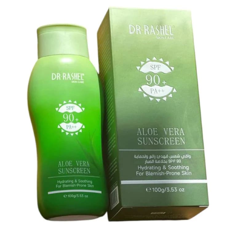 کرم ضدآفتاب آلوئه‌ورا دکتر راشل SPF90+