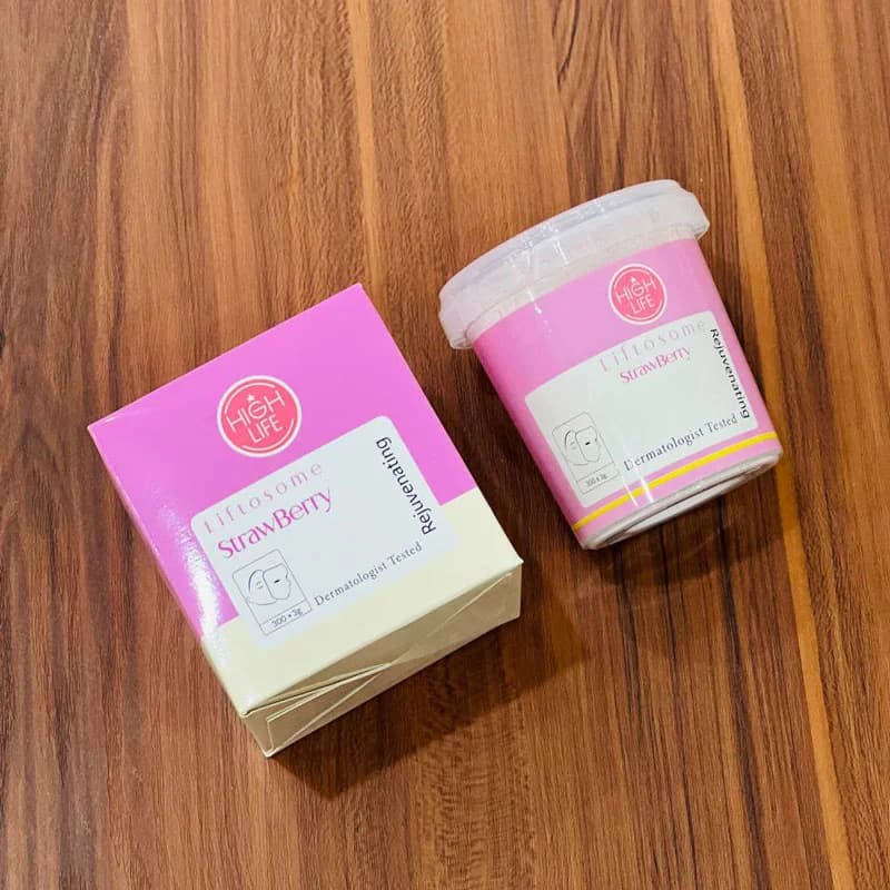 ماسک گچی توت فرنگی هایلایف 300 گرم — تصویر ۴