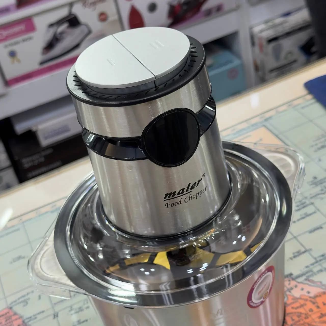 خردکن کاسه استیل دیجیتالی مایر مدل MR-593 — تصویر ۵