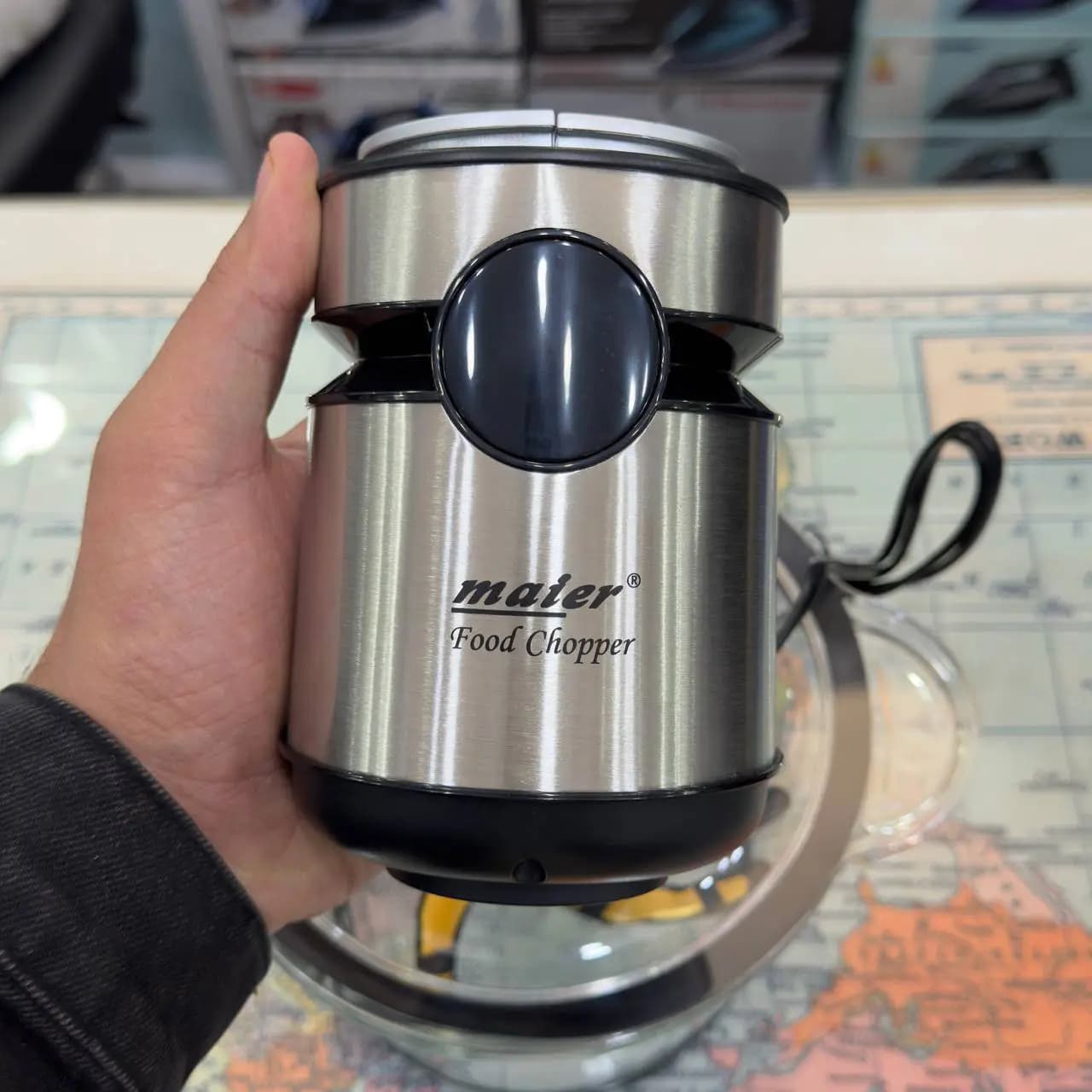 خردکن کاسه شیشه ای دیجیتالی مایر مدل MR-493 — تصویر ۶