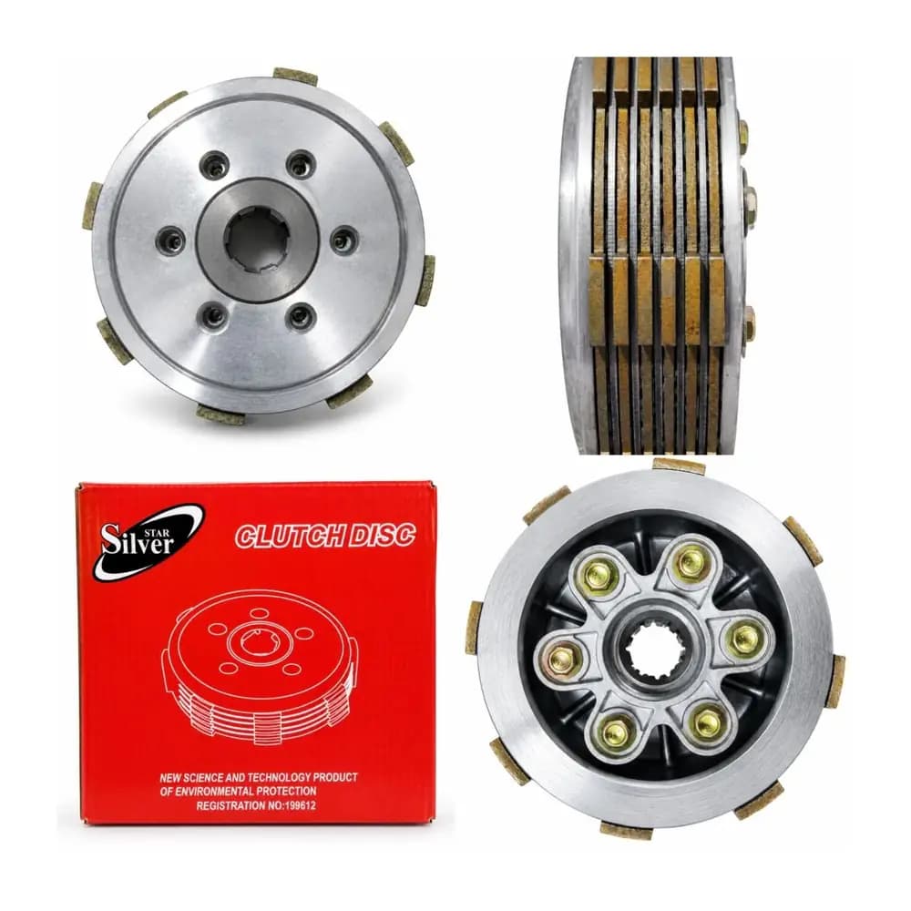 چهارشاخ کلاچ ۶ پیچ مخصوص انجینهای ۲۰۰ سیسی برند SILVER | کیفیت درجه یک
