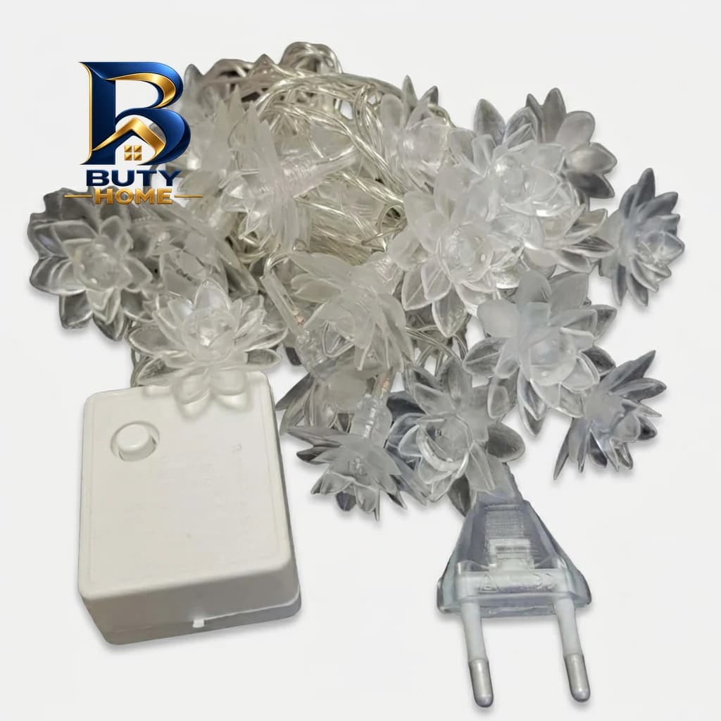 ریسه ال ای دی طرح گل نیلوفر آبی کد MD-۱۲۲ طول ۳.۵ متر اصل — تصویر ۵