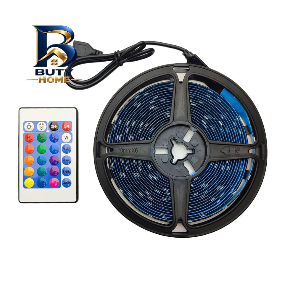ریسه ال ای دی مدل RGB گیمینگ ۴ سیم طرح USB-۵v طول ۵ متر اصل — تصویر ۸