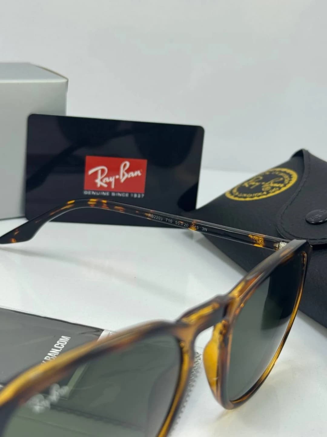 عینک ریبن هاوانا سبز rayban rb-2203 — تصویر ۴
