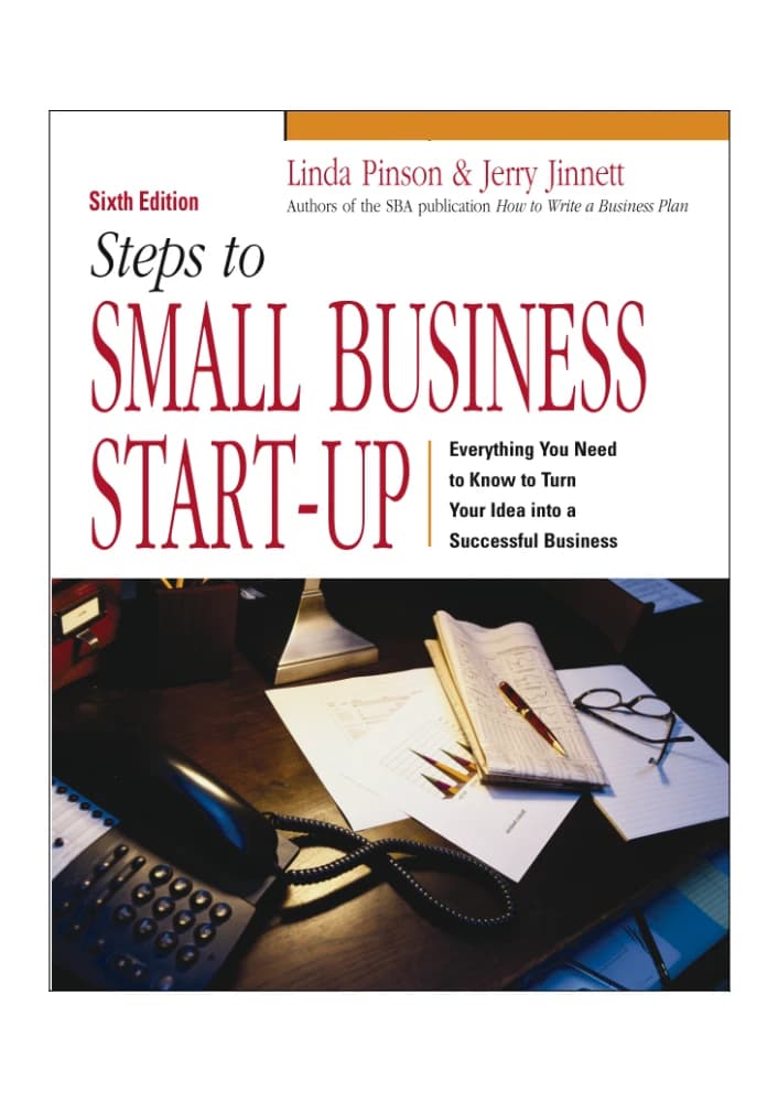 کتاب Steps to Small Business Start-Up (راه‌اندازی کسب‌وکار کوچک) نسخه انگلیسی PDF | لیندا پینسون