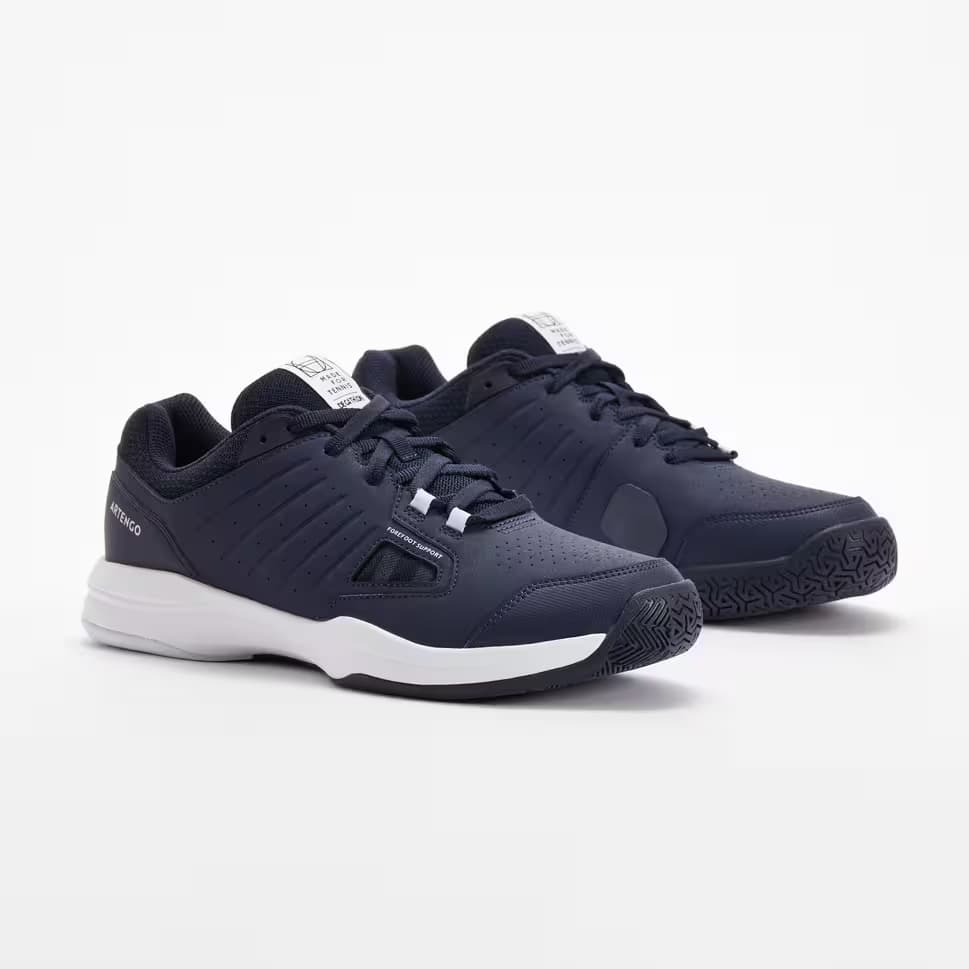 کفش تنیس مردانه Decathlon TS500 – سفید و آبی — تصویر ۴