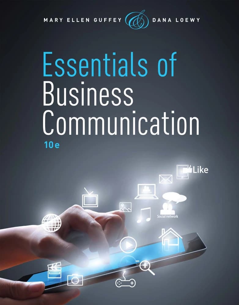 کتاب Essentials of Business Communication (مبانی ارتباطات تجاری) نسخه انگلیسی PDF | لووی گافی