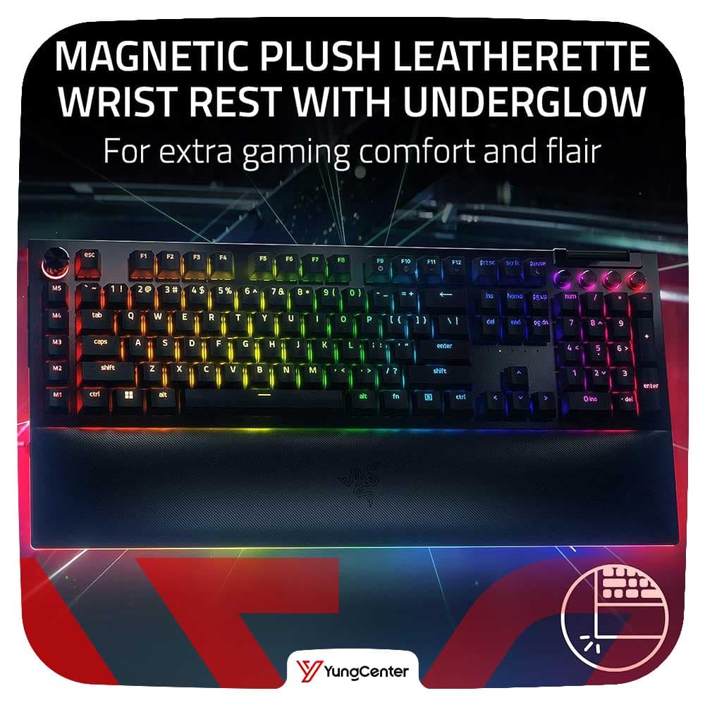 کیبورد razer blackwidow v4 pro سوییچ زرد — تصویر ۳