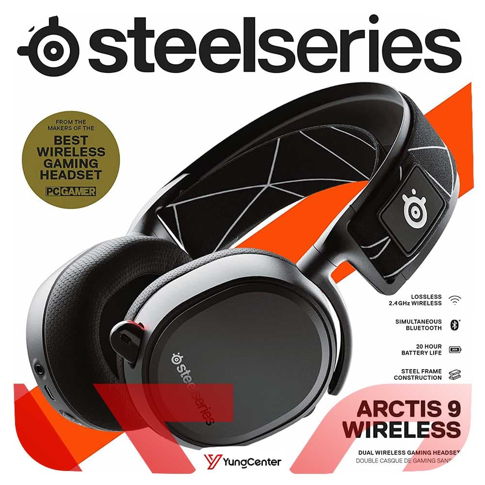 هدست arctis 9 Dual Wireless Steel series — تصویر ۴