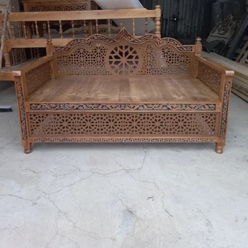 تخت سنتی منبت کاری شده مبلمان فرنا مدل 1144617