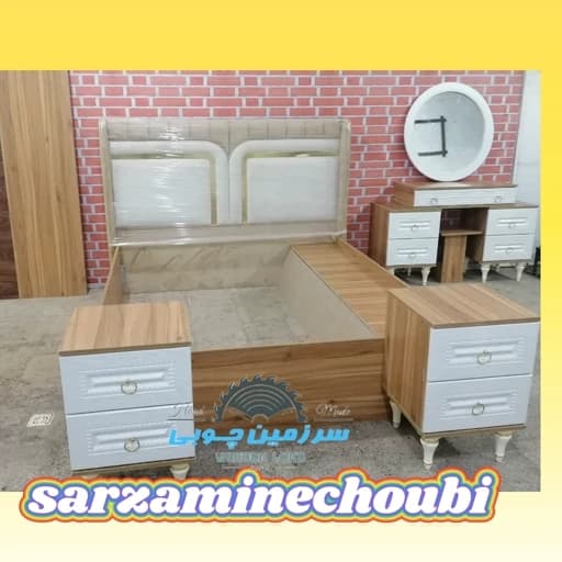 سرویس خواب دونفره باکس دار ارسال با باربری و پس کرایه می باشد مبلمان فرنا مدل 1144599