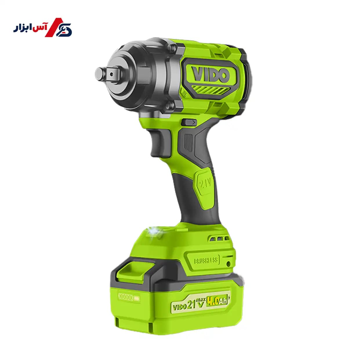 آچار بکس شارژی ویدو (VIDO) 21 ولت براشلس 850 ﻧﯿﻮﺗﻦﻣﺘﺮی مدل WD040490210
