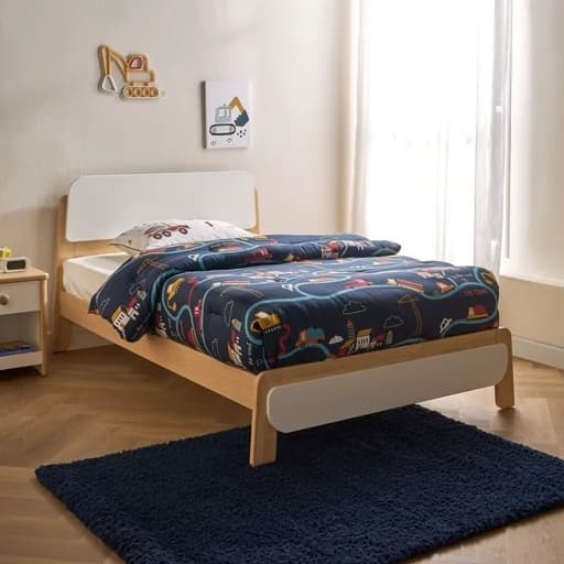 تخت T9008 سایز 90 در 200 mdf با کفه مبلمان فرنا مدل 1144543