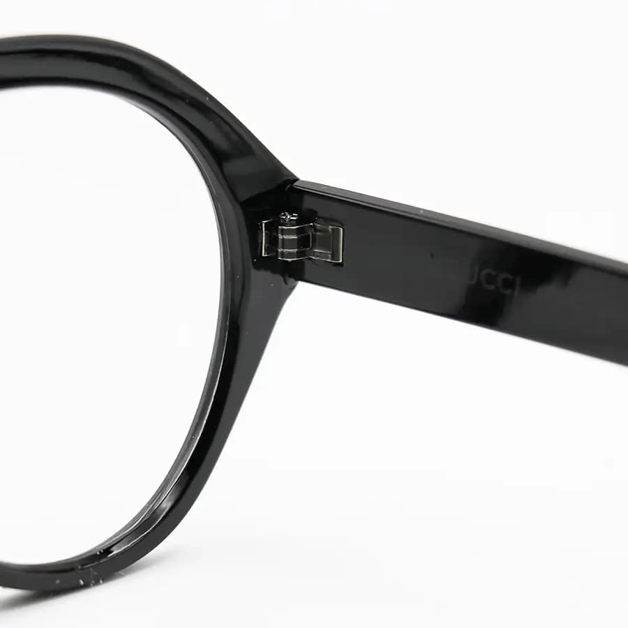 عینک دید در شب ترند GUCCI با فریم شکل خلبانی، رنگ مشکی و لنز بی‌رنگ و شفاف (بلوکات) مدل ZN3607 — تصویر ۵
